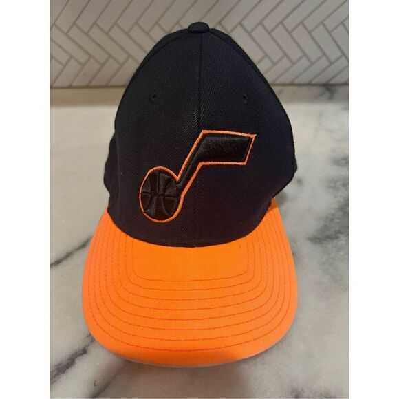 VINTAGE Adidas Utah Jazz Hat Snapback black/Orange Embroidered NBA Rare! - Picture 1 of 8